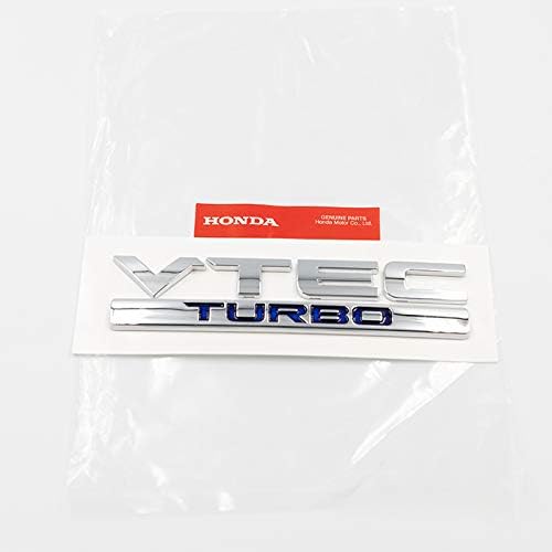Honda VTEC TURBO Emblem - Silver, Car, Vehicle Specific Fit, Emblem