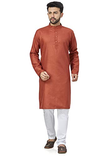 Image of BE ACTIVE Linen Blend Solid Pattern Trendy Comfortable Stylish Full Sleeve Kurta Men's Ethnic Wear