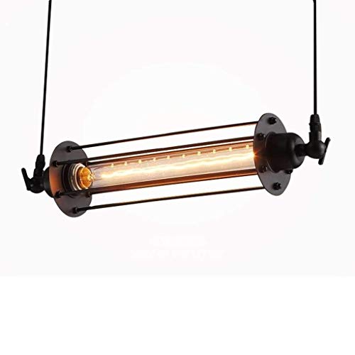 Lustre suspension LED rétro avec arc métallique encastré pour bureau