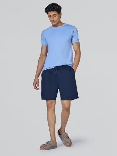 Image of XYXX Zen Solid Shorts for Men with Side Pockets and Drawstring |Relaxed Fit Shorts