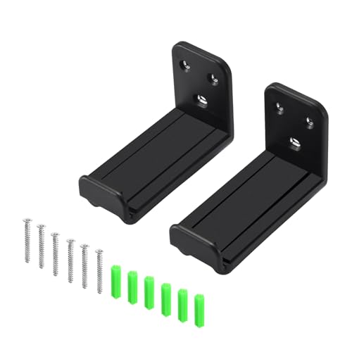 Support barre de son réglable en profondeur avec fixation murale robuste 20kg pour haut-parleur