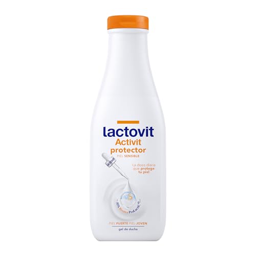 Lactovit - Gel de Ducha Protector Activit, Cuida el Microbioma, Hidrata, Nutre y Protege, Piel Fuerte y Joven, Textura Cremosa, con Protein Calcium y Lactobacillus F, para Pieles Sensibles - 550 ml