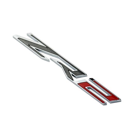 Image of 1Pc ZR2 Emblem 3D Badge Letter Rear Tailgate Nameplate Sticker Replacement for 2019-2025 Colorado (Chrome Red)