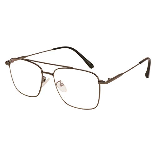 Image of Roshfort Men and Women Wonder Metal Full Rim Square Shape Eyeglasses Anti Reflective Eyewear Spectacles Frame