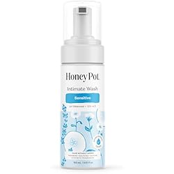 The Honey Pot Company - Feminine Wash - Sensitive - pH Balanced, Herbal Infused Plant-Based Feminine Care for Sensitive Skin - Daily Intimate Cleanser for Women - 5.51 Fl Oz