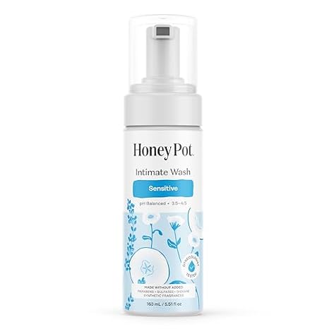 The Honey Pot Company - Sensitive Feminine Wash & Non-Herbal Regular Pads Bundle - Herbal Infused Natural Hygiene Wash - Organic Cotton Cover - Sanitary Pads for Women - Feminine Care
