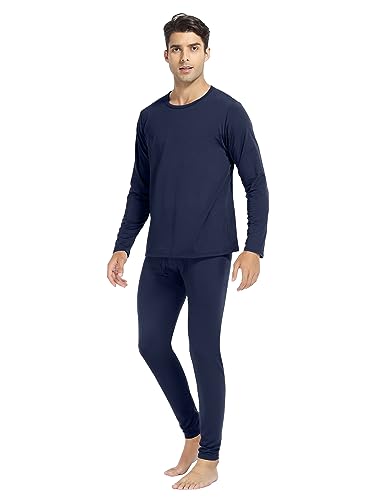 URATOT 3 Sets Men's Thermal Underwear Set Fleece Lined Long Johns Thermal Underwear Base Layer Set for Men Cold Winter4