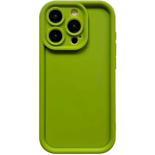 Image of Puxicu Slim Case for iPhone 16 Pro, Enhanced Camera Protection, Shockproof Skin-Friendly Touch Soft Case Cover for iPhone 16 Pro Phone 6.3 inch, Avocado Green