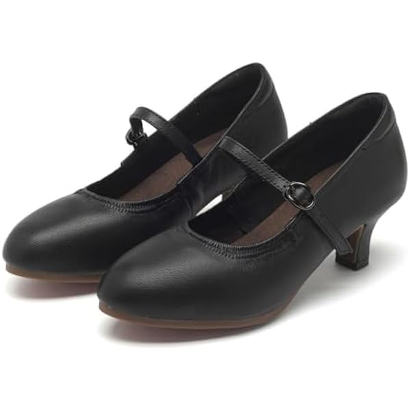 Buty do tańca latynoamerykańskiego dla kobiet buty z zakrytymi palcami buty z paskiem na kostce buty do tańca towarzyskiego na niskim obcasie na imprezę salsa tango