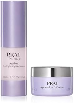 PRAI Beauty Ageless Hydrating amd Amti-Aging | Ageless Eye D-Crease and Ageless Eye Tight Uplift Serum