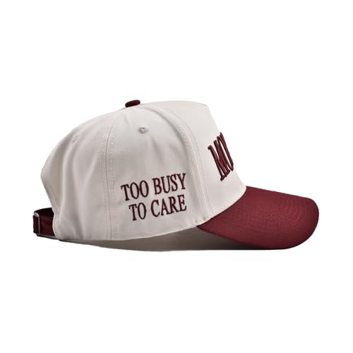 Image of Trucker Hat for Women Men Embroidery Mommin Two Tone Adjustable Baseball Cap Hat Trendy Vintage Snapback Hat