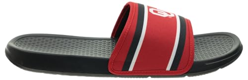 Image of FOCO NCAA Printed Team Logo and Color Stripes Comfortable Slide Sandals
