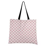★ Grande taille et léger – Dimensions de 50 x 42,9 cm (L x l) pour garder de nombreux objets dans votre sac, léger, facile à transporter en toute occasion. Les sacs fourre-tout en tissu robuste et poignée solide garantissent un usage quotidien, vous permettant de transporter tous vos effets personnels facilement et facilement.