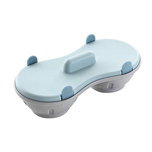 YINGBO Cozedor de ovos para micro-ondas, forno de ovos com duas cavidades, livre de BPA, máquina de ovos escalfados, utensílio de cozinha