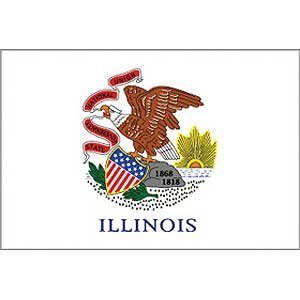 Flag State Illinois Poly 2ft X 3ft by Extracart