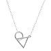Produktbild Valentine's Day Gifts Halskette, 925er-Sterlingsilber, Kreis- und Dreieck-Motiv