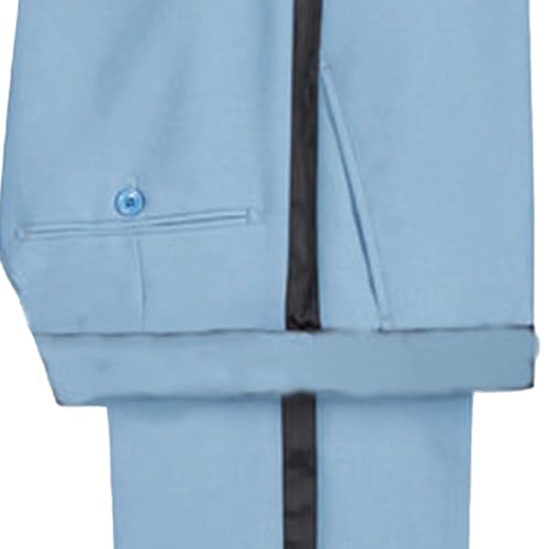 JEsilunmaMY Men's Stylish Groom 2 Piece Suit Set Peak Lapel Slim Solid Blazer Jacket Pants Business Wedding Prom Tuxedo Suits4