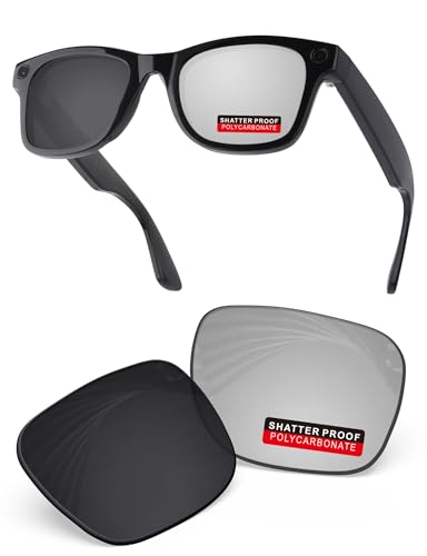 Image of PRO+ Polycarbonate Replacement Lenses Compatible with Ray-Ban Meta Wayfarer RW4006 & Gen 2 RW4012 50mm Sunglasses