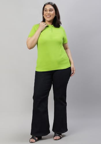 Image of Wear Your Opinion Womens Plus Size Polo Collar Neck T-Shirt Top