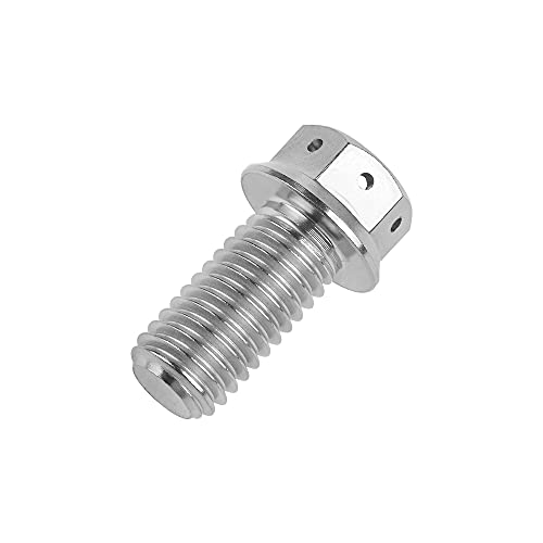 Tornillos de cabeza hexagonal de titanio M10 con paso de rosca 1,25 mm 3