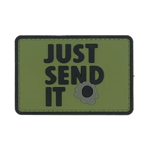 uuKen Just Send It Sniper Patch 2.95x2 inches Hook Fastener