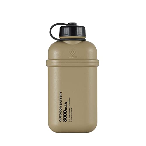 エレコム モバイルバッテリー NESTOUT 8000mAh アウトドア キャンプ サンドベージュ DE-NEST-8000BE