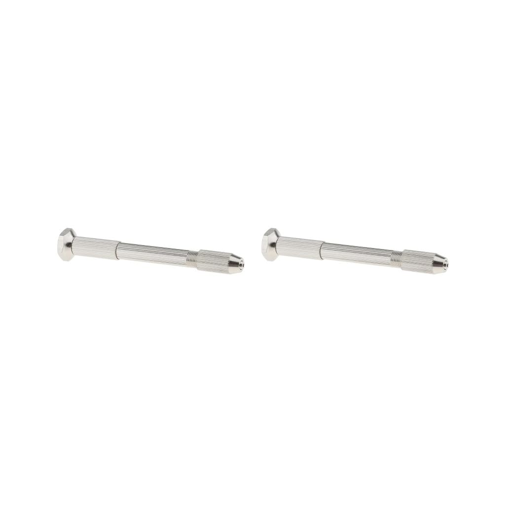 Adoorniequea 2 Set 3.7" Swivel Head Pin Vise Jaws Jewelry Craft Hobby Tool Chuck Drilling Vice