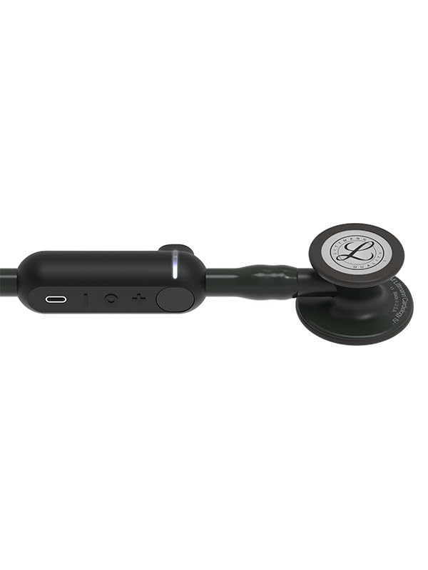 3M Littmann CORE Estetoscopio con Grabado Gratuito + Linterna Pupilar de Regalo (Black Edition)