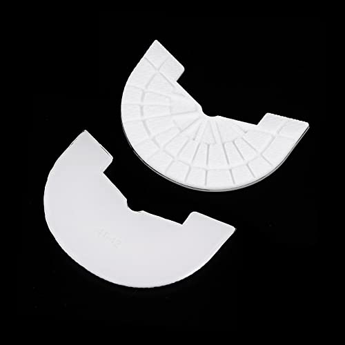Image of HARFINGTON 1pair Shoe Sole Protector for Sneakers Size 8-8.5 Non Slip Pad Heel Plates Repair for Men and Women, White