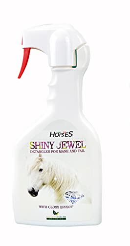 Démêlant Shiny Jewel contre les nœuds difficiles : spray effet gloss cheval