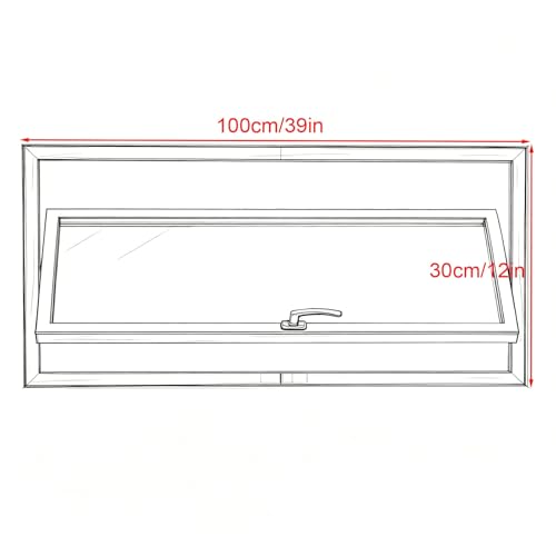 Ventana giratoria de 360° de aluminio y cristal para sótano o baño 3