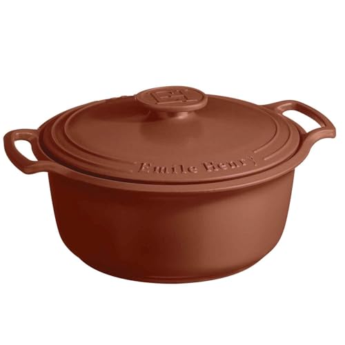 SUBLIME 6 qt. Round Dutch Oven , Sienna Red ,