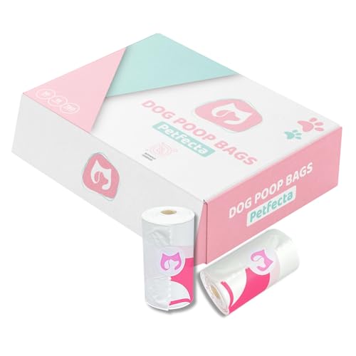 Petfecta- Poop Bags for Dogs - Durable & Leak-Proof Dog Poop Bags Rolls, Unscented, Convenient Size for All Breeds, Economical Pack, 150 Count