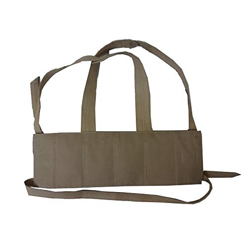 Warrepplica Rhodesian Fereday & Sons Chest Rig Fal/G3/M14 Bush War/20Rd .308/7.62X51Mm 4 Mag Pouch Tactical Chest Rig Khakhi #TOP4