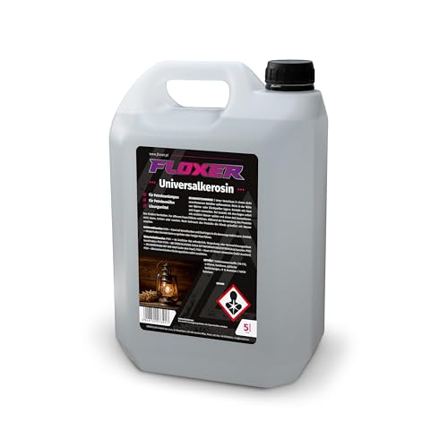 Lampenöl für Öl-Lampen, Petroleum Lampen & Gartenfackeln - Universalkerosin - Lampenoel- Outdoor Oil Öllampe flüssig Gartenfackel - Petroleum für Petroleumheizung (5L)