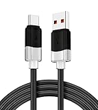 Cabo USB C 1.2m 3A para Carregamento Rápido, Tipo C Dados de Alta Velocidade, Reforçado e Durável, Compatível com Smartphones para iPhone 17/para samsung, Tablets, MacBook,Notebook e Power Banks Preto