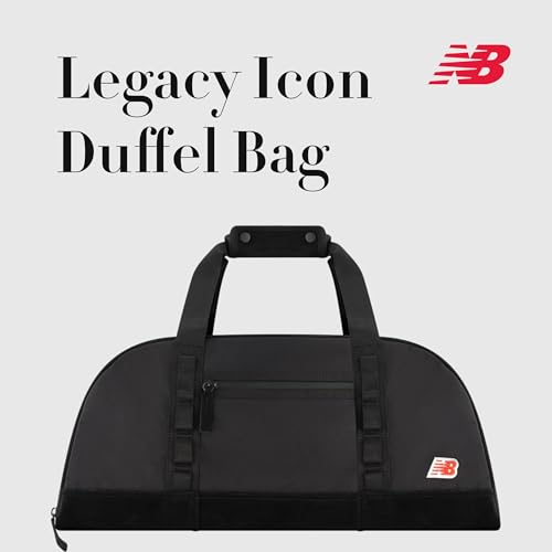 New Balance Duffel Bag, Legacy Icon Commuter Travel Bag for Men and Women, One Size2