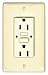 Gfci Receptacle, 15A, 125Vac, 5-15R, Ivory