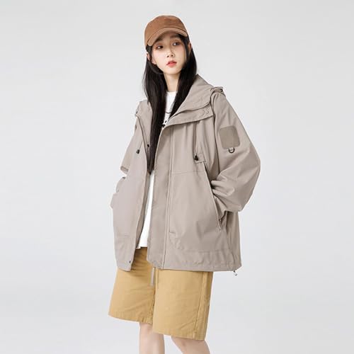 Tumao レディースマウンテンパーカー L カーキ