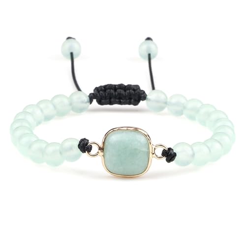 Bracelet Feng Shui en pierres naturelles et perles de cristal vert pour hommes