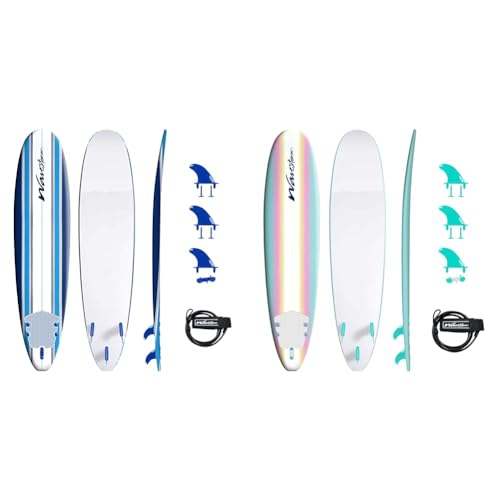Wavestorm 8ft Classic Surfboard Bundle with Accessories
