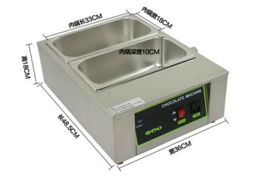 Canglan Technology Commercial 2-Tanks Chocolate Melting Warmer Temperer Electric Melter Machine