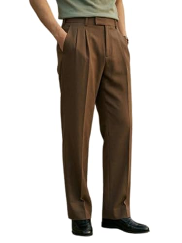 Image of Veirdo Men's Korean Style Pants with Modern Slim Fit Design, Comfortable Fabric, Casual & Smart Look, Perfect for Office and Outings (Sizes S to 2XL)