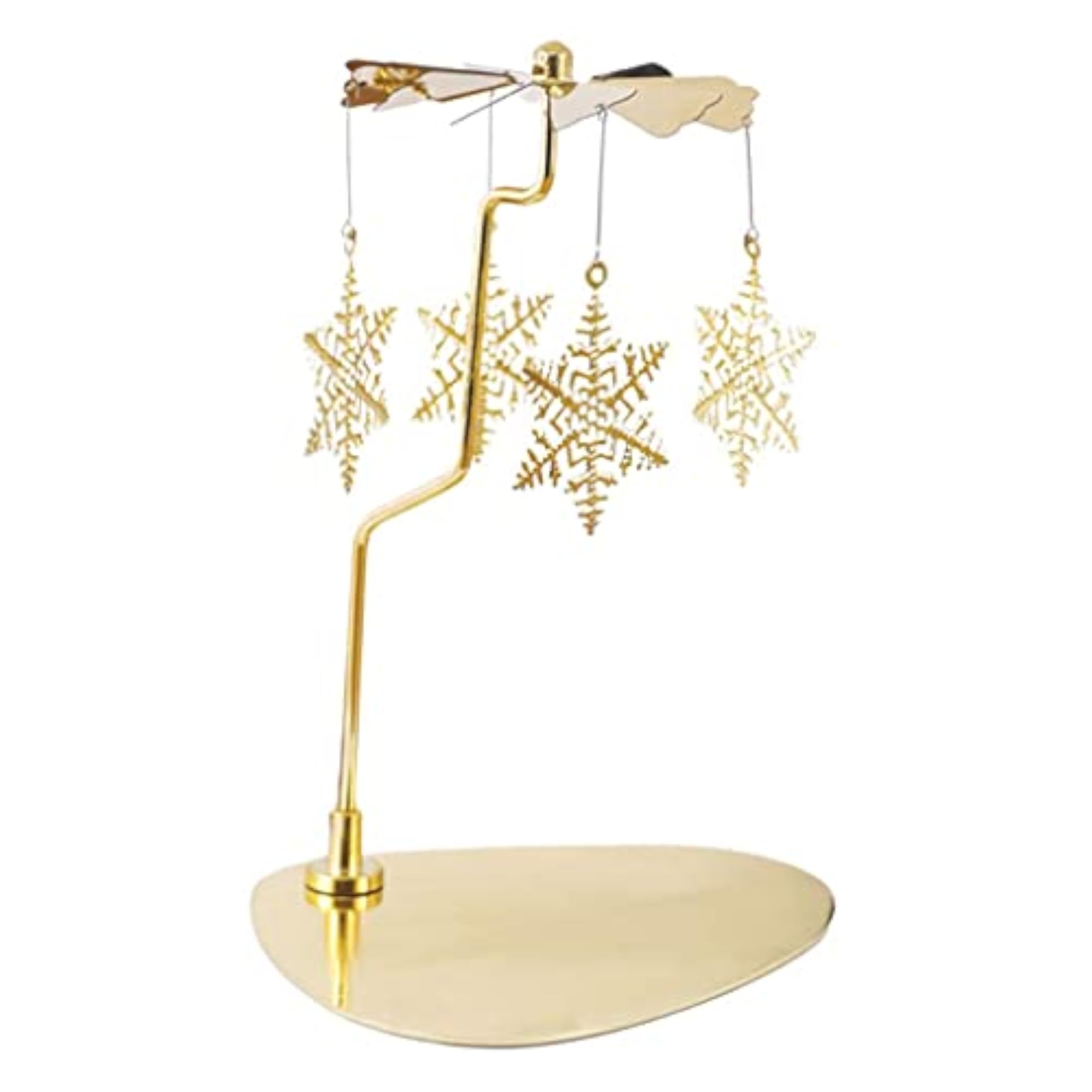 Rotating Spinner Candle Tea Light Holder Snowflakes