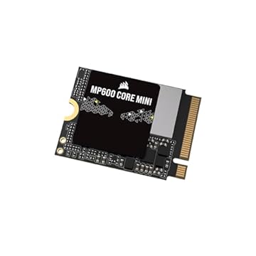 Corsair MP600 Core MINI 2TB M.2 NVMe PCIe x4 Gen4 2 SSD – M.2 2230 – Leitura sequencial de até 5.000 MB/s – QLC NAND de alta densidade – Ótimo para Steam Deck, ASUS ROG Ally, Microsoft Surface Pro