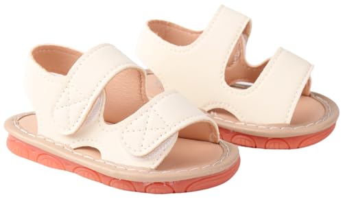 Image of Baby Boys Girls Squeaky Sandals Summer Closed-Toe Anti-Slip Premium Rubber Sole Toddler First Walkers Shoes