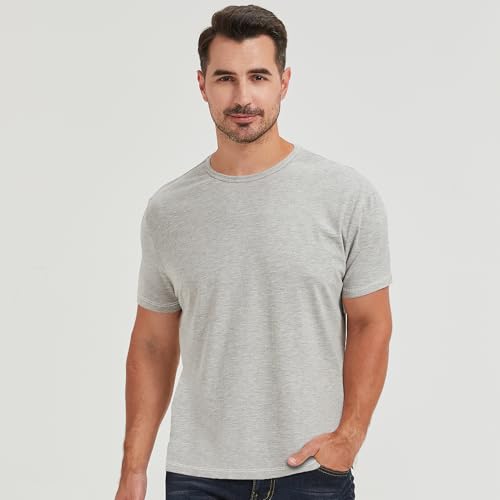 Image of netdraw Men's Ultra Soft Bamboo Viscose Cotton T-Shirt S-3XL | Moisture Wicking, Lightweight, Cool-Touch, Everyday Casual, Lounge, Sleep & Undershirt
