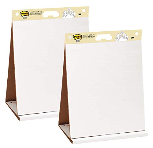 Post-it Super Sticky Portable Tabletop Easel Pad, 20x23 Inches, 20 Sheets/Pad, 2 Pads