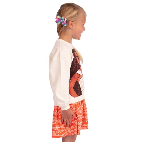 Disney Moana 2 Dress | Girls Sweater Dress | Girls Skater Dresses | Girls Sweatshirt Dresses | Sizes 3T to 104