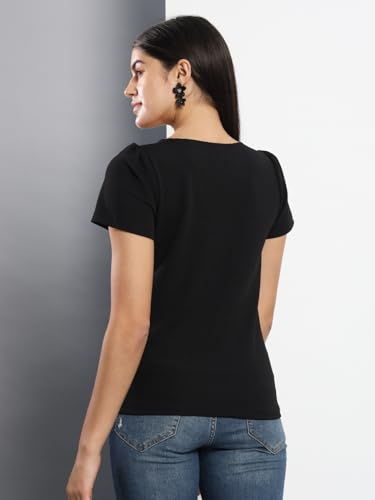 Image of Q - RIOUS Casual Solid Womens Regular Top
